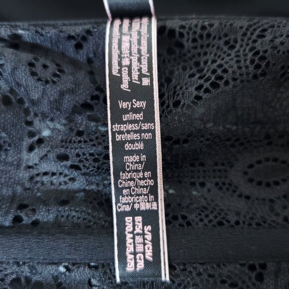 NWOT Very Sexy Victoria's Secret Faux Leather Crop Top/Bralette Size S - Picture 6 of 7